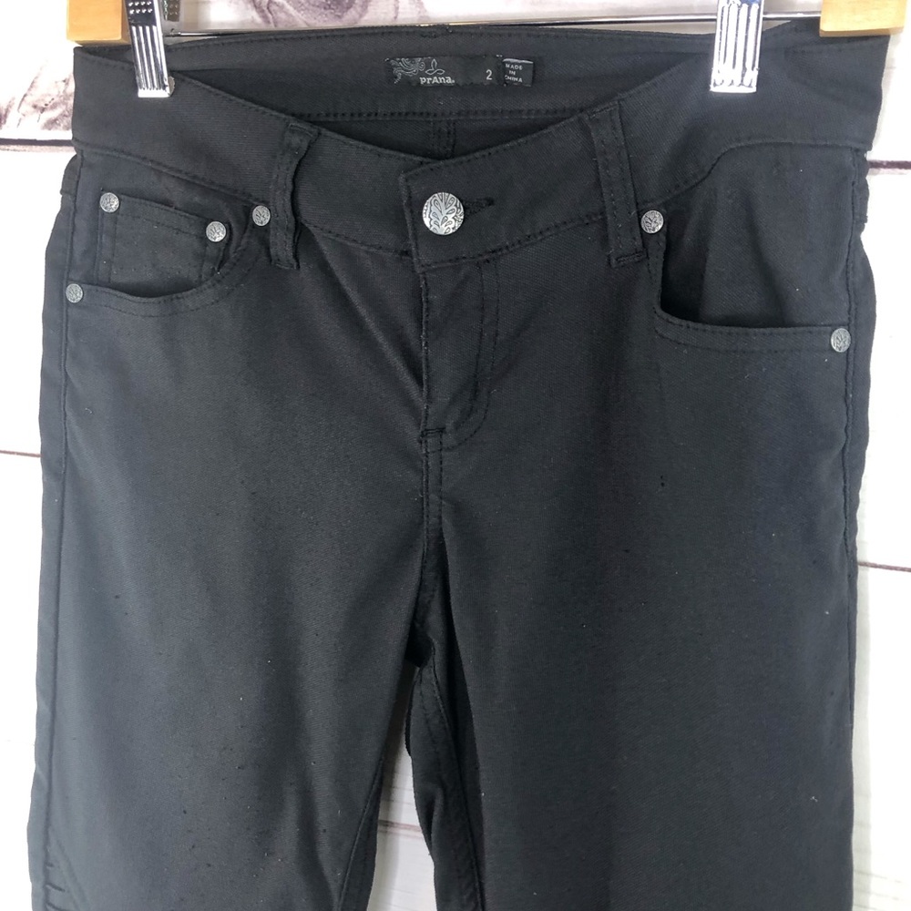 Prana Black Skinny Moto Pants - Picture 12 of 16